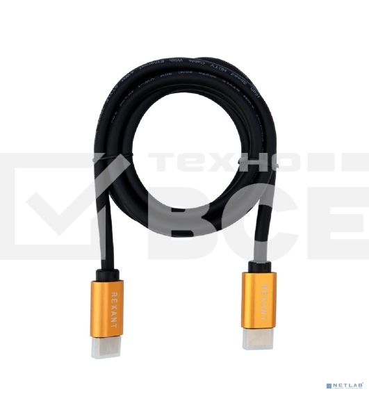 Кабель Rexant HDMI - HDMI 2.0 длина 1.5 метра (GOLD)