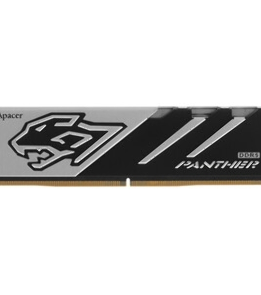 Оперативная память Apacer Panther, DDR5, 16GB (1x16GB), 6000 MHz, CL40, с радиатором, черно-серый