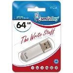 Флешка USB Smartbuy V-Cut Silver (SB64 GbVC-S), 64Gb, USB 2.0, R/W 25/15, серебристый, фото3