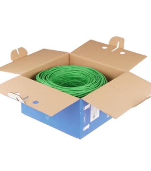 Кабель NEOMAX NM710021-100М-РТ U/UTP cat.5e 4x2x0.52, 24 AWG, медь, внутренний, PVCLS нг(А)-LSLTx, 100м, зеленый