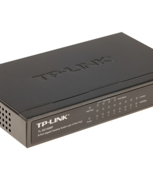 Коммутатор TP-LINK SMB TL-SG1008 8-port Gigabit Switch, 1U rack-mountable steel case