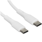 Кабель USB2.0 Cablexpert CC-USB2S-CMCM-1M-W Type-C/Type-C, 3А, 65Вт, PD/QC3.0, силиконовый, 24AWG, медь, 1м, белый, пакет, фото5