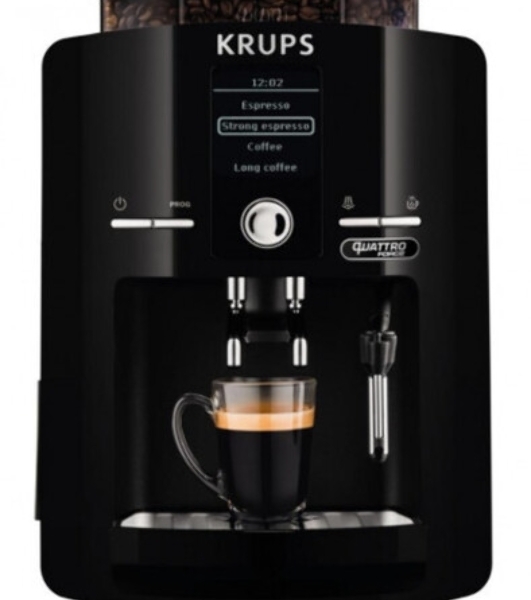 Кофемашина Krups Espresseria EA82F010 1450Вт черный/нержавеющая сталь