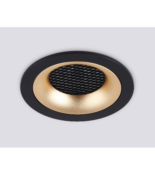 Светильник встраиваемый Ambrella light TN102725 BK/GD черный/золото GU5.3 92*92*23