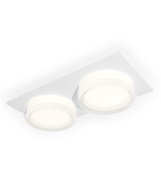 Комплект встраиваемого светильника Ambrella light XC6525066 SWH/FR/CL белый песок/белый матовый/прозрачный MR16 GU5.3 (C6525, N6241)