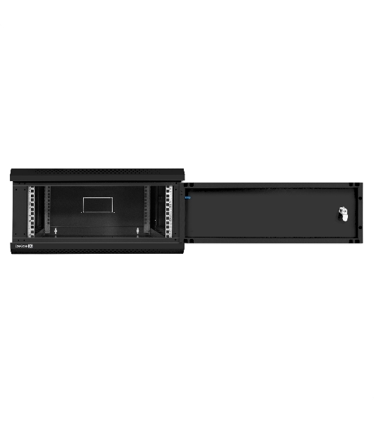 Шкаф телекоммуникационный 19' настенный 4U ExeGate EC-WM-4U.600.M.BLACK (19”, 4U, 600x600x280mm (ШхГхВ), передняя дверь металл, съемные боковые панели, пыле- и влагозащита IP23, черный RAL 9004)