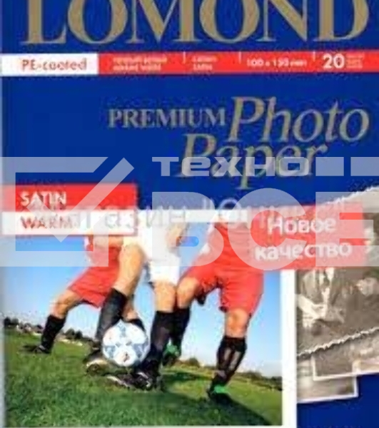 Фотобумага Lomond атласная тепло-белая, микропористая для струйной печати, A6, 270 г/м2, 20 листов.