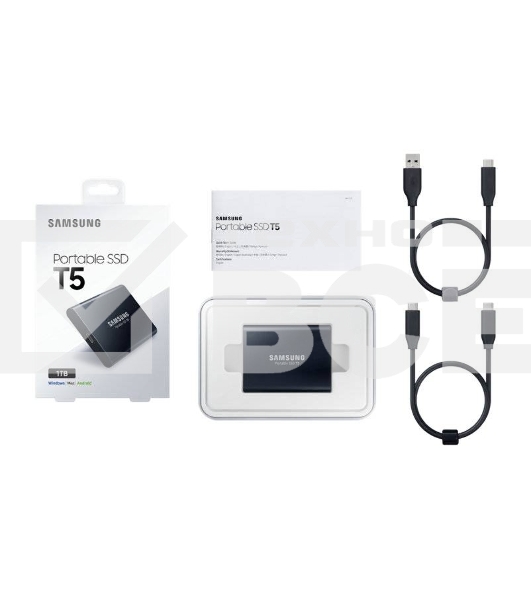 Внешний твердотельный накопитель SSD 1TB Samsung T5 (Up to 540Mb/s, USB 3.1 Type-C) (MU-PA1T0B/WW)