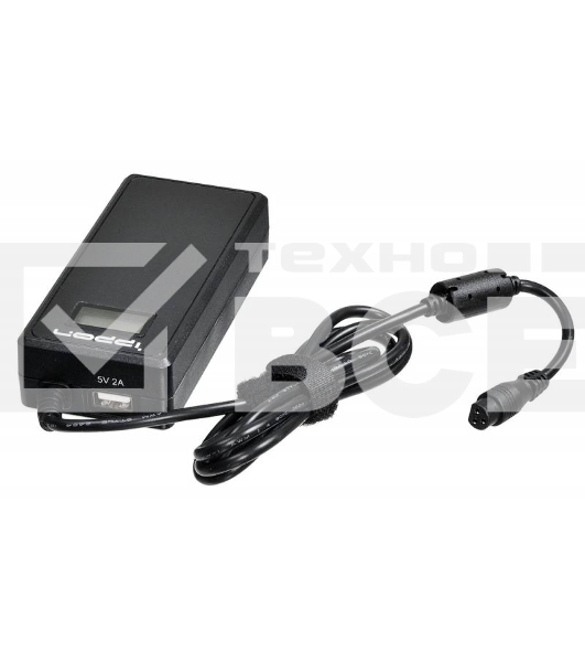 Блок питания Ippon D90U автоматический 90W 15V-19.5V 10-connectors 8A 1xUSB 2.1A от бытовой электросети LСD индикатор
