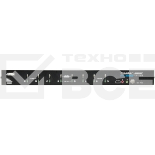 Переключатель-KVM 8-портовый, VGA/SVGA/DVI+KBD+MOUSE, 1) 8 компьютеров/блоков/портов/port USB, без шнуров, (19