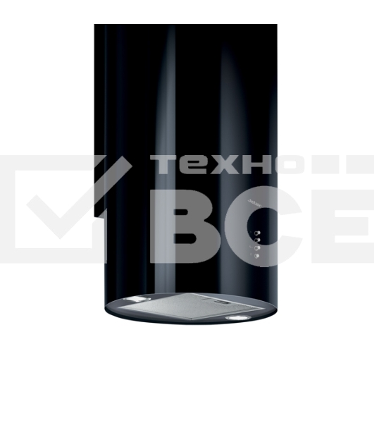 Вытяжка каминная Jet Air PIPE BL/A/43/43 см, кнопочное управление, 1200 куб. м., черная