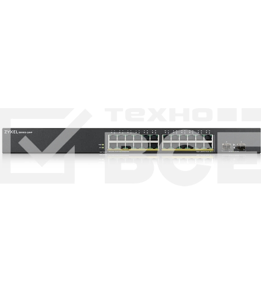 Коммутатор Smart L2 PoE+ Zyxel GS1900-24HPv2, rack 19