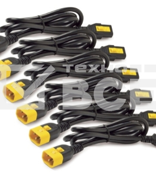 Кабель Патч-корд APC AP8704S-WW C14-C13 1.22м черный ПВХ (уп.:6шт)