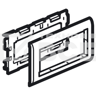 Суппорт 6M Mosaic, крышка 110 мм, METRA