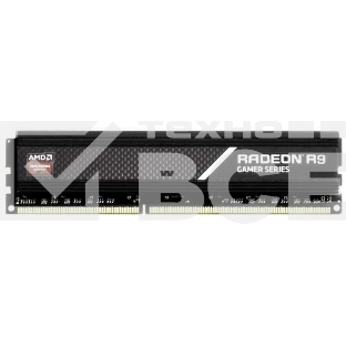 Оперативная память AMD Radeon R9, DDR4, 16GB (1x16GB), 3200MHz, CL16, с радиатором, черный