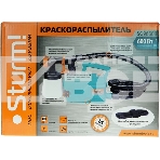 Краскопульт электрический Sturm SG9660B, 600Вт, 1100 мл/мин, бак на поясе, HVLP, С ТУРБИНОЙ SG9660B, фото8