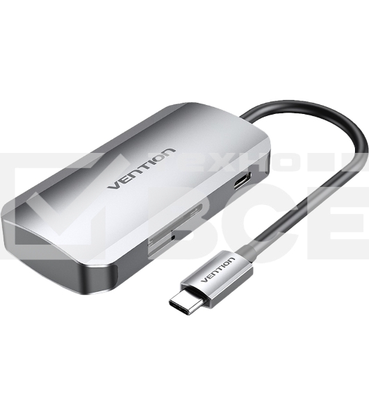 Мультифункциональный хаб Vention USB-C > USB 3.0x3/SD/TF/PD