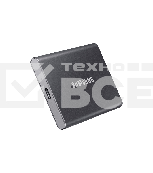 Внешний SSD Samsung T7, 2TB, USB 3.2 Gen 2 Type-C, R/W 1050/1000, титан