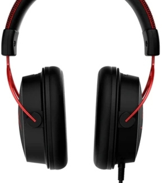Гарнитура HyperX Cloud Alpha чёрный-красный, проводная, 2 x 3.5 мм, съёмный микрофон с шумоподавлением, регулятор громкости на кабеле