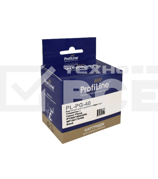 Картридж струйный PL-PG-40 для принтеров Canon Pixma iP1200/1600/2200, MP150/170/450 Black водн ProfiLine
