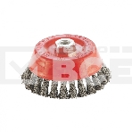 Щетка Matrix для УШМ, 125 мм, М14, Чашка, крученая проволока 0,8 мм, фото4