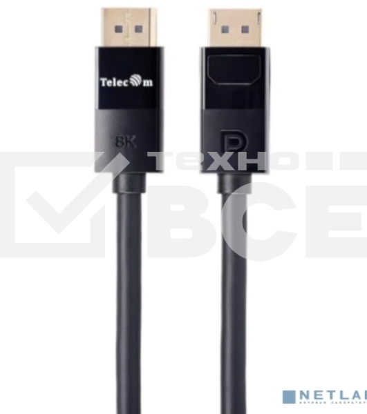Кабель соединительный Telecom TCG755-1.5M DP-DP 1.4V 8K@60Hz 1.5м, медь