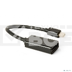 Переходник miniDisplayPort -> DisplayPort, Cablexpert A-mDPM-DPF4K-01, 4K, 20M/20F, длина 16см, черный, пакет, фото3