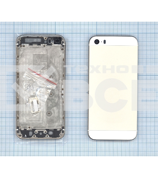 Задняя крышка для iPhone 5S золото