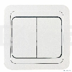 Выключатель 2-кл. СП Mimoza 10А IP20 бел./бел. Makel 12003, фото2