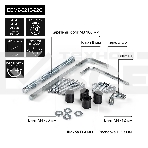 Настольное крепление ExeGate EDM2-3210-22G (кронштейн для двух мониторов 15