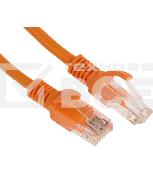 Патч-корд UTP Cablexpert PP12-0.5M/O кат. 5e, 0.5м, литой, многожильный (оранжевый)