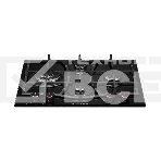Варочная поверхность Kuppersberg FG 67 B газ, High-Tech, автоматический электроподжиг, газ-контроль, материал решеток чугун, форсунки под сжиженный газ, мощность конфорок 1., 1.75, 3, 4 кВт, цвет черный, фото3