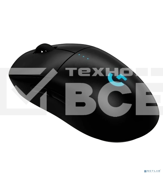 Мышь беспроводная Logitech G PRO 2 LIGHTSPEED черный, 32000 dpi, радиоканал, USB, кнопки - 8