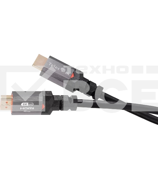 Кабель Telecom HDMI 19M/M,ver. 2.1, 8K@60 Hz 2m метал разъемы