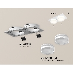 Комплект встраиваемого светильника Ambrella light XC6525066 SWH/FR/CL белый песок/белый матовый/прозрачный MR16 GU5.3 (C6525, N6241), фото 1