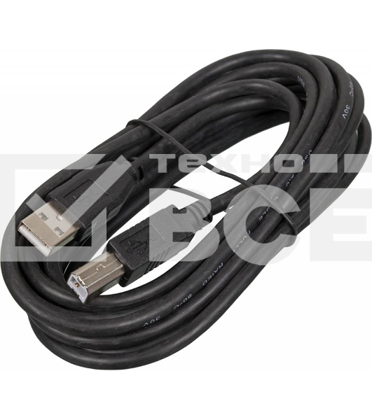 Кабель Ningbo USB A(m) USB B(m) 3м серебристый