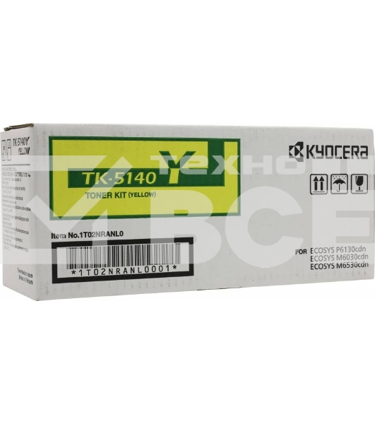Картридж лазерный Kyocera TK-5140Y (1T02NRANL0) желтый для M6030cdn/M6530cdn/P6130cdn 5000 стр.