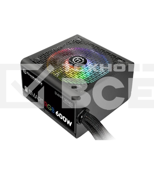 Блок питания Thermaltake Smart RGB (PS-SPR-0600NHSAWE-1), 600Вт 80 PLUS, 120мм, черный