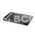 Коммутатор Smart L2 PoE+ Zyxel GS1900-24HPv2, rack 19