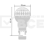 Лампа LED строб вместе с патроном для белт-лайта Ø50мм белая, фото3