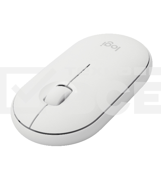 Мышь беспроводная Logitech Pebble M350 белый, 1000 dpi, радиоканал, Bluetooth, USB, кнопки - 3