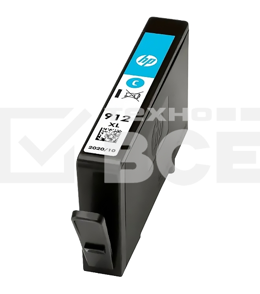 Картридж струйный HP 912 3YL81AE голубой (825стр.) для HP OfficeJet 801x/802x