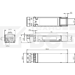 Трансивер Cisco Dual Rate 10/25GBASE-CSR SFP Module