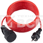 Удлинитель силовой Starwind ST-PS1.10/R 3x1.0кв.мм 1розет. 10м ПВС без катушки красный, фото7