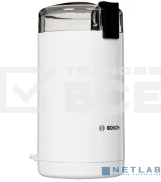 Кофемолка Bosch TSM6A011W 180Вт сист.помол.:ротац.нож вместим.:75гр белый