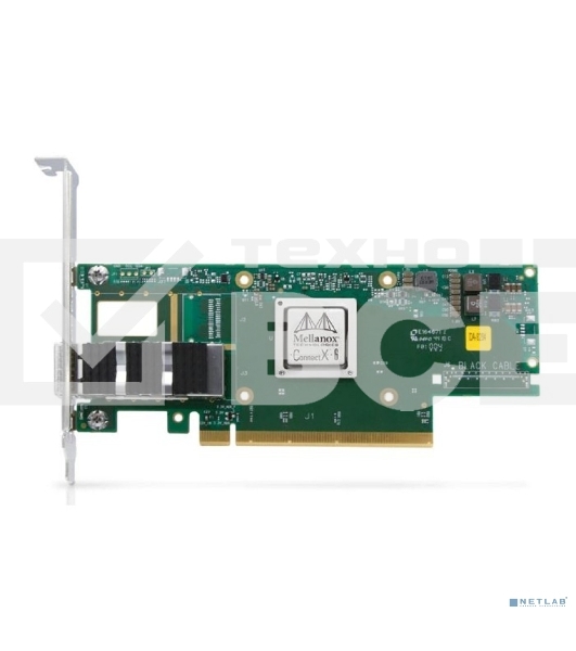Сетевая карта Mellanox ConnectX-6 VPI adapter card, 100Gb/s (HDR100, EDR IB and 100GbE), dual-port QSFP56, PCIe3.0/4.0 x16, tall bracket