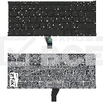 Клавиатура для ноутбука MacBook A1369 2010+  черная, большой ENTER RU, фото2