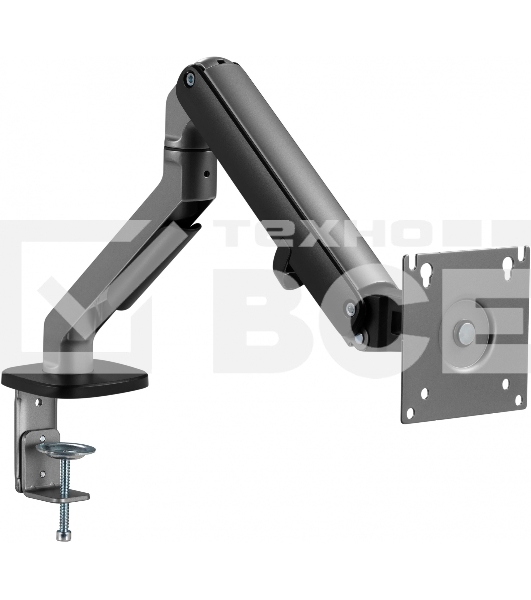 Кронштейн для мониторов Ultramounts UM734BL серый/черный 17'-27' макс.7кг крепление к столешнице поворот и наклон