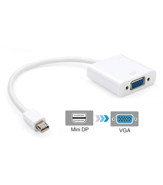 Переходник видео Premier 6-912 miniDisplayport (m)/VGA (f) 0.15м. белый