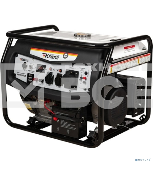 Электрогенератор бензиновый Kranz KR9000EA, 9 кВт, 97 дБ, 85 кг